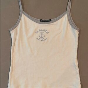 brand Melville , blue and white tank top